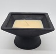 Kerze in Terracotta-Schale, Quadrat