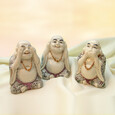 Buddha 3 St.,verschl.Sinne Buddha 3 St.,verschl.Sinne