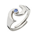 Ring der Erdgöttin - Ring - mit blauem Saphir Ring der Erdgöttin - Ring - mit blauem Saphir