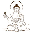 Wand-Tattoo Buddha Wand-Tattoo Buddha